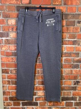 Abercrombie & Fitch womens vintage Athl. dept. Straight leg sweatpants gray L